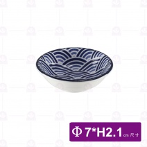 【大同磁器】P0121-155 港式味碟-日式海波浪