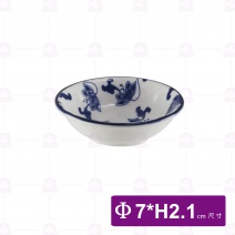 【大同磁器】P0121-156 港式味碟-華夏青花瓷