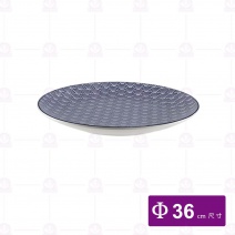 【大同磁器】P141-155 14吋圓盤-日式海波浪