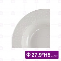 【大同磁器】P613112 圓形義大利深盤11吋