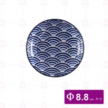 【大同磁器】P21-155 醬油碟-日式海波浪