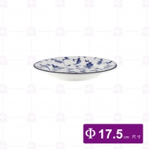 【大同磁器】P71-156 7吋寬邊圓盤-華夏青花瓷