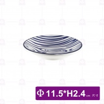 【大同磁器 4.5吋點心碟-木紋PC41-168