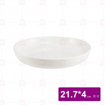 【大同磁器】P617H82 線條圓深盤8.5吋
