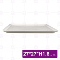 【大同磁器】P27H03正方盤10.5吋-27x27xH1.6cm