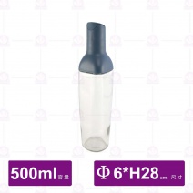 自動開蓋玻璃油壺(藍)-500ml