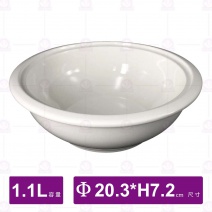 【大同磁器】0684P大盅碗 8吋(身/白瓷)-1.1L