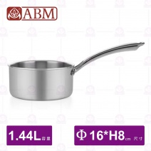 【ABM】三層複合不鏽鋼單柄調理鍋-Φ16cm