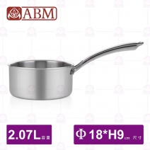 【ABM】三層複合不鏽鋼單柄調理鍋-Φ18cm