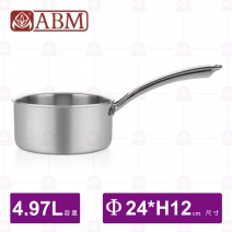 【ABM】三層複合不鏽鋼單柄調理鍋-Φ24cm