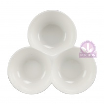 【大同磁器】P0183 正三格圓皿 20*20*H4.6cm