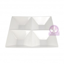 【大同磁器】P07D133 四格分隔盤 33.5*33.5*H5.3cm