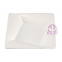 【大同磁器】P10H52 方井小盤-小 14*14*H2.5cm