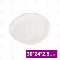 【大同磁器】P19H113 蛋形盤
