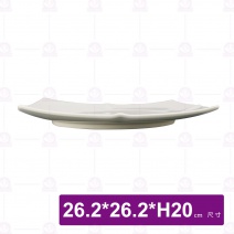 【大同磁器】 四方盤 26.2x26.2xH2cm