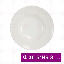 【大同磁器】P24H112 球形淺沙拉盤 12吋 Φ30.5cm