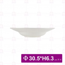 【大同磁器】P24H112 球形淺沙拉盤 12吋 Φ30.5cm