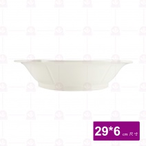 【大同磁器】P47H114 荷花邊緣盤小 29*29*H6cm