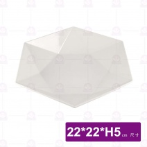 【大同磁器】P63H83 六角紋路盤 小 22x22xH5cm