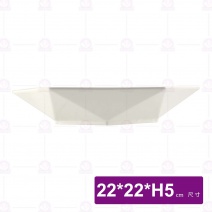 【大同磁器】P63H83 六角紋路盤 小 22x22xH5cm