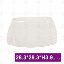 【大同磁器】P8113 四方旋型盤-特大