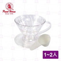 【日本寶馬】錐形咖啡濾器 透明 TA-P-V01-D