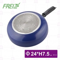 【和平Freiz】24cm日本岩石IH不沾平底鍋(MR-8137)