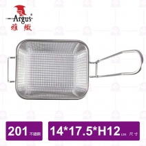 方型薯條網(小)直柄-14x17.5xH12cm