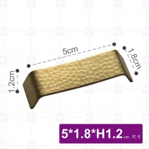 青銅金錘紋筷架-5x1.8xH1.2cm