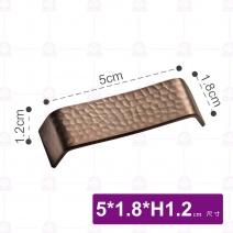 玫瑰金錘紋筷架-5x1.8xH1.2cm