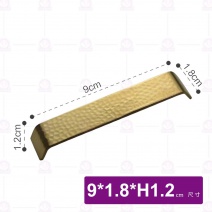 青銅金錘紋筷架-9x1.8xH1.2cm