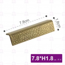 青銅金錘紋筷架-7.8xH1.8cm