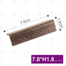 玫瑰金錘紋筷架-7.8xH1.8cm