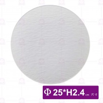 10吋石紋淺盤(白)-Φ25xH2.4cm