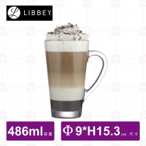 【Libbey】C-1713200 錐形高款馬克杯-486ml(12入/盒)