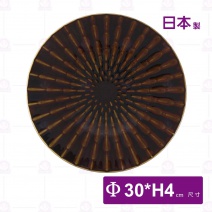 【日本製】11.5吋圓盤(十草咖啡)-Φ30xH4cm