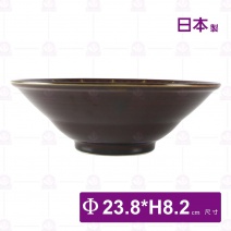【日本製】輕量拉麵碗(白浮花)-Φ23.8xH8.2cm
