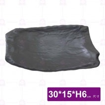 厚釜岩石灰 G10石紋燒物盤(6入/盒)