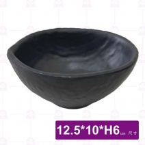 厚釜岩石灰 H8石紋橙碗(12入/盒)