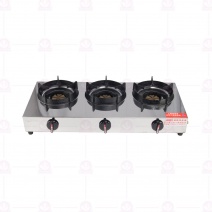 3孔中壓鍋燒海產爐(電子點火) 77x36xH17.5cm