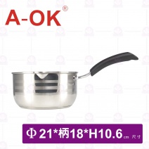 【A-OK】 304不鏽鋼三層雪平鍋 21cm