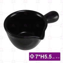 LS 3.5"單柄醬汁杯(黑)-Φ7xH4.5cm