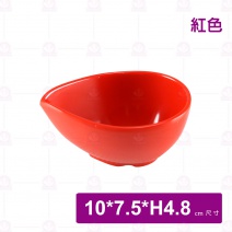 【Efay】516404RD 水滴型小碟-紅色