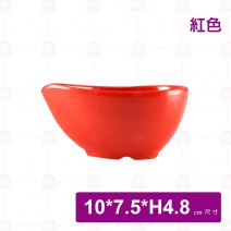 【Efay】516404RD 水滴型小碟-紅色