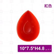 【Efay】516404RD 水滴型小碟-紅色
