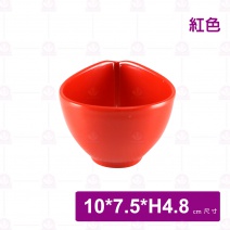 【Efay】516404RD 水滴型小碟-紅色