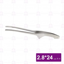 日式不鏽鋼尖頭立式烤肉夾-24cm