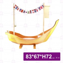 大龍船盛器 83x67xH72cm