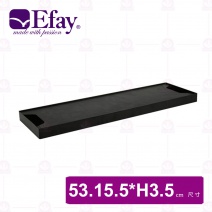 【Efay】2/4 咖瑪單層架(黑)-53x15.5xH3.5cm