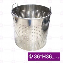 不鏽鋼深型漏桶 尺4-Φ36xH36cm